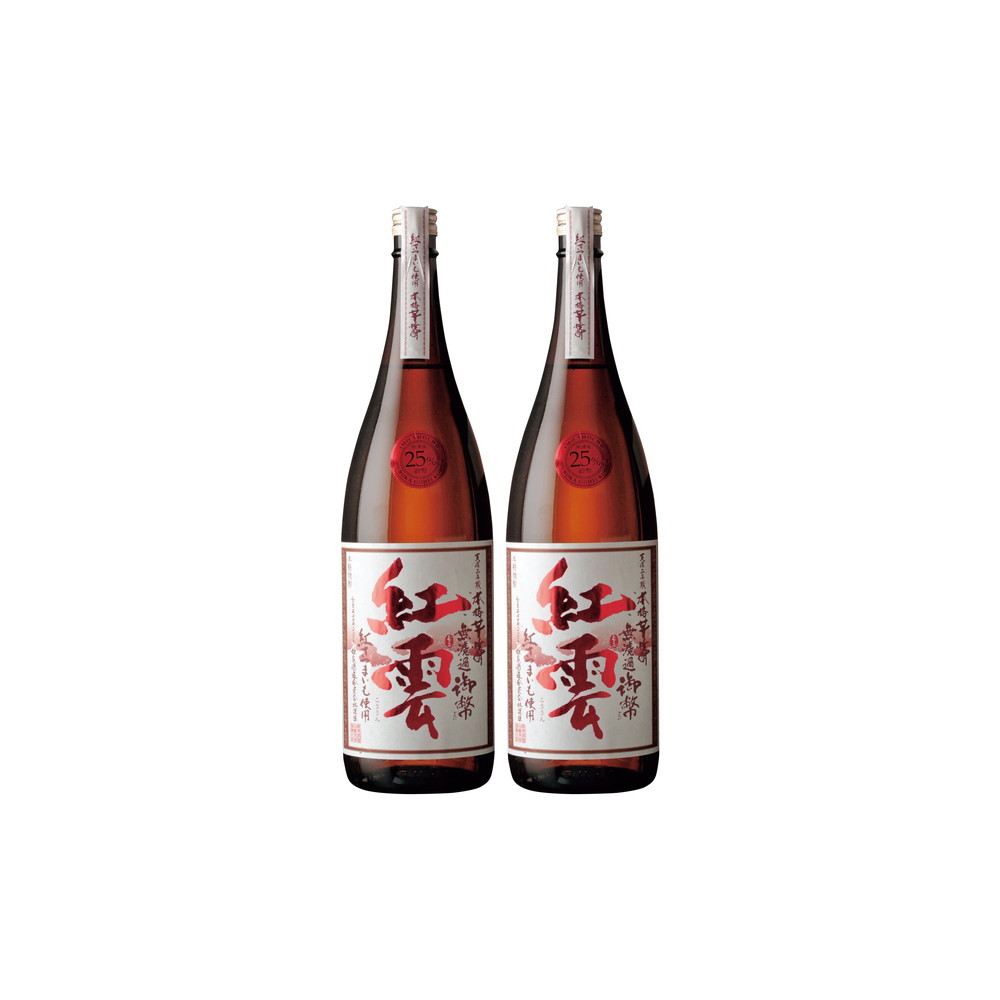 姫泉酒造 芋焼酎 無濾過御幣 ～紅雲～ 25度 1800ml 2本入 お酒 ギフト 芋焼酎 焼酎 セット こだわり お中元 お歳暮