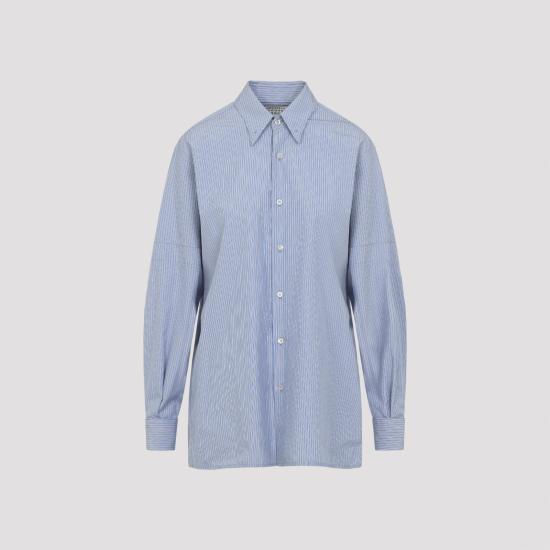 MAISON MARGIELA Women Shirts S51DT0030 M35718 001F LIGHT BLUE GREY