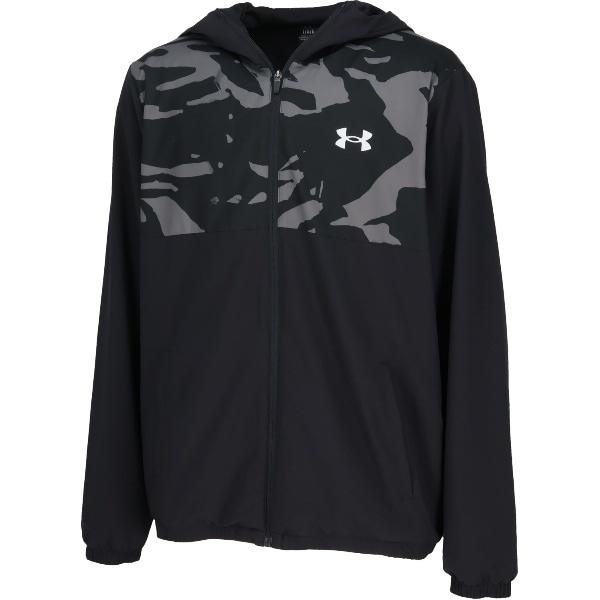 UNDER ARMOUR アンダーアーマー UA WOVEN FULL-ZIP HOODED JACKET 野球＆ソフトボール トレーニングシャツメンズ 6007975-001