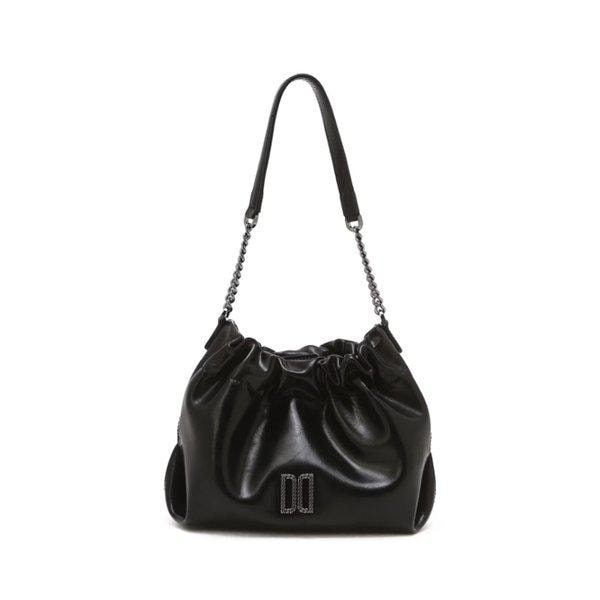 ブラック DDロゴ 牛革チェーンショルダー 兼 クロスバッグ DCWA6E366_s