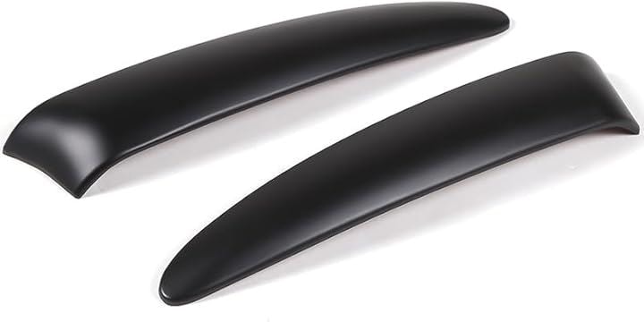 新型 フィアット 500 2016～2024に適用 ヘッドランプトリム フロントランプデコレーション ヘッドランプの飾り ABS素材 超鏡面 貼付タイプ 取付簡単(マットブラック) 4,224円