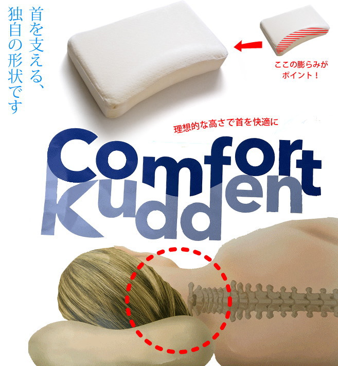 人間工学に基づき型どられた特殊構造の新型 快適まくら ビラベック コンフォートクーデン 3Dデザイン 頸椎 ポーランド製 11,704円