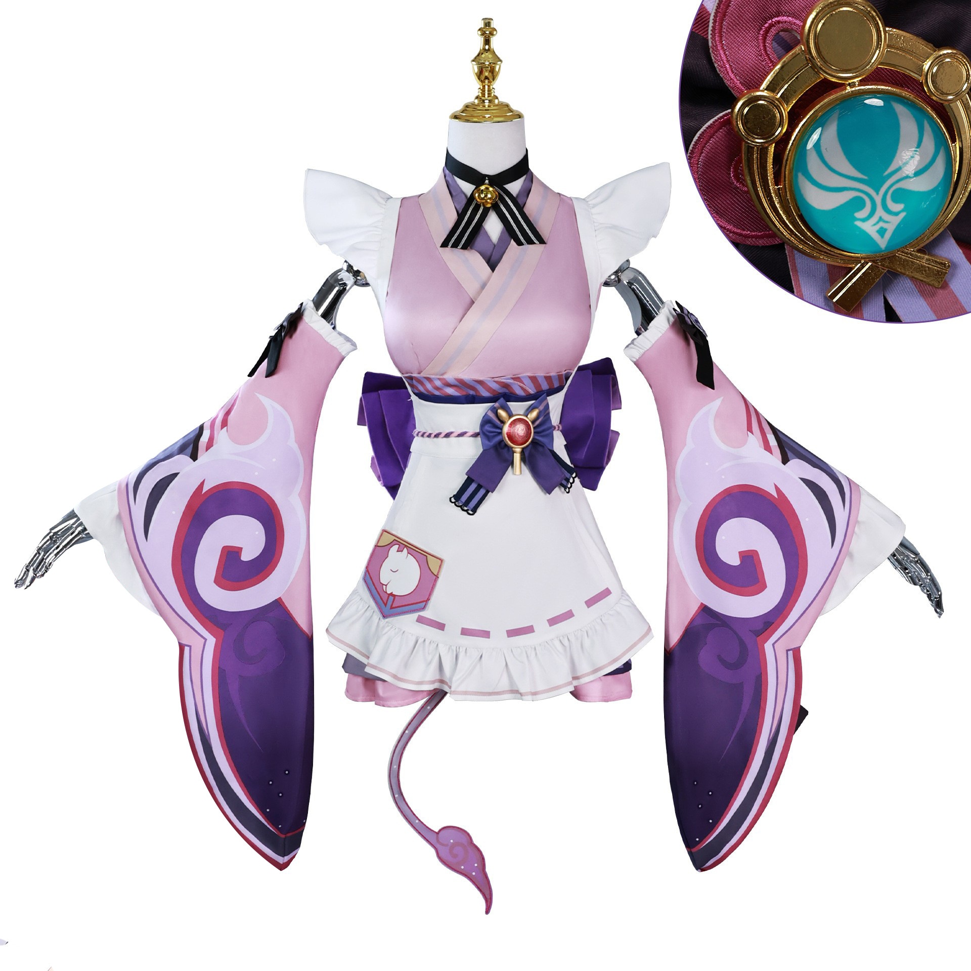 原神 浮夢若薇 梦见月瑞希 コスプレ衣装 ナタゲームセット