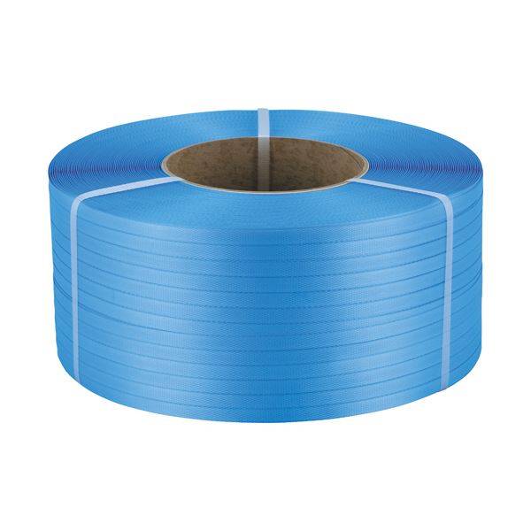 （まとめ）TANOSEE PPバンド 自動梱包機用15mmx3000m 青 1巻[x3セット]