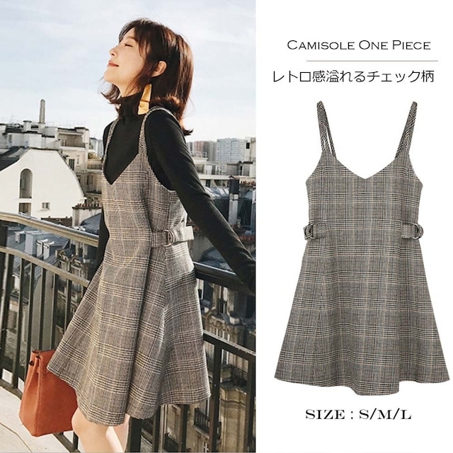 ワンピース Glen Check Camisole Dress 5,863円