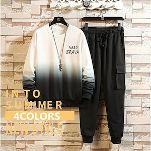 セットアップ メンズ パーカー ジャージ スウェットロングパンツ 上下セット長袖 トレーナー スリム
