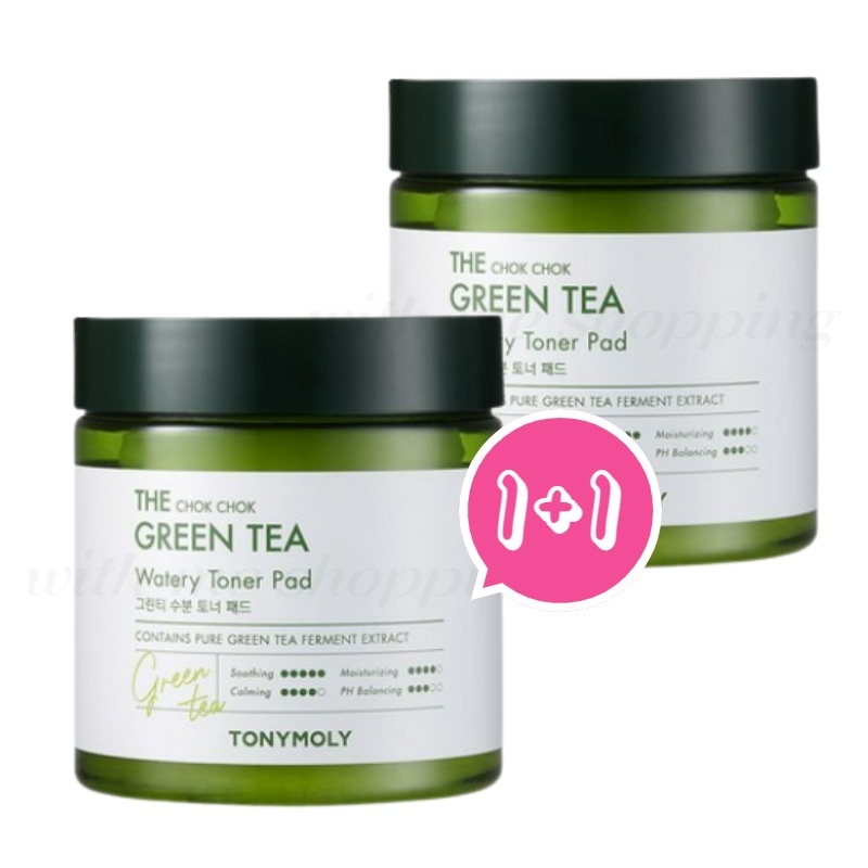 [1+1] よりしっとりグリーンティー水分トナーパッド