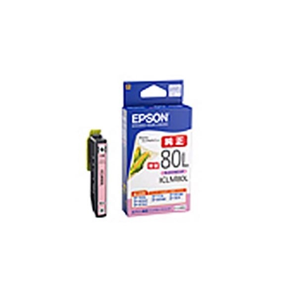 (業務用5セット) 純正品 EPSON エプソン インクカートリッジ/トナーカートリッジ ICLM80L ライトマゼンタ 増量タイプ