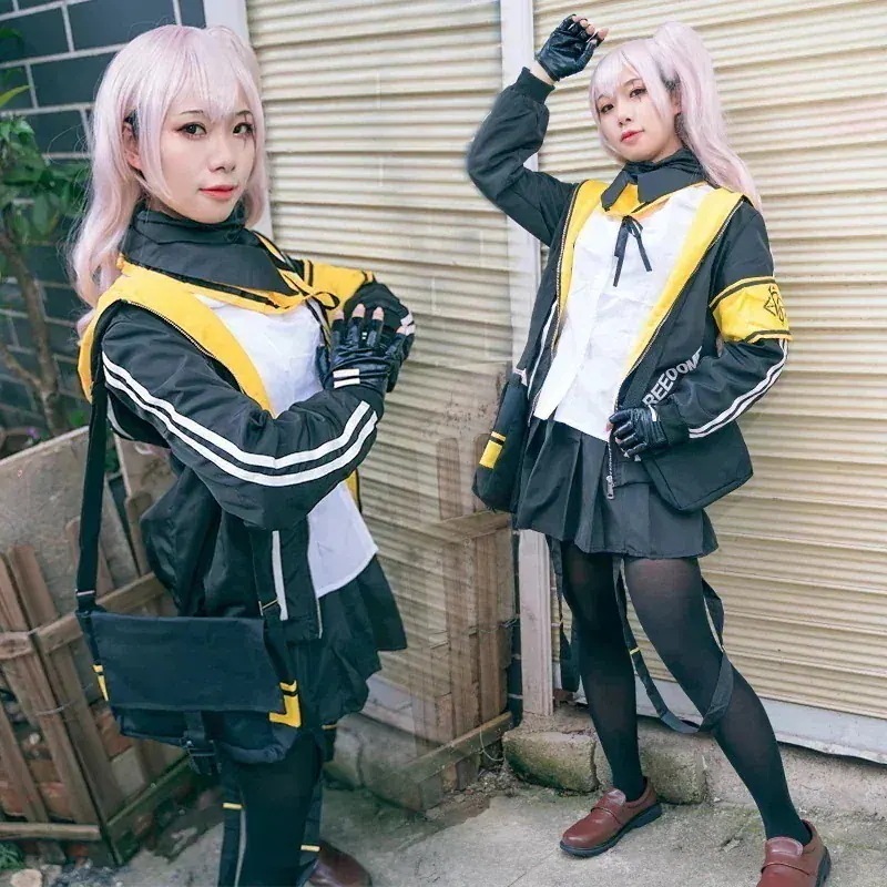 ドールズフロントライン制服ump45女性ギャングスタージャケットガンガールアニメーションフルセット