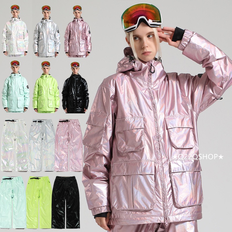 スノボウェア 2024 2025 上下セット メンズ レディース アウター パーカー ジャケット パンツ ズボン ウィンタースポーツ スノーボードウェア スキーウェア スノーウェア 防水防寒韓国風