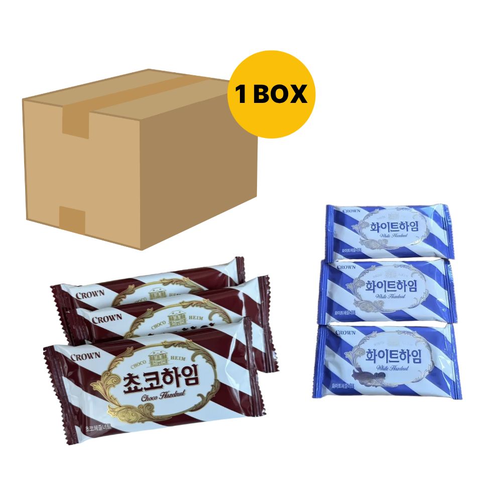 【チョコハイム＆ホワイトハイム,1box】韓国お菓子/ウエハース/個包装/スナック/ギフト/韓国スイーツ 5,604円