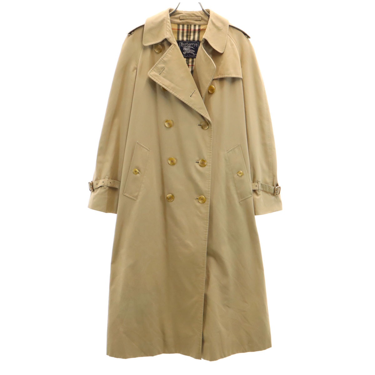 Burberrys バーバリーズ 80s 90s 英国製 オールド トレンチコート ベージュ レディース 古着