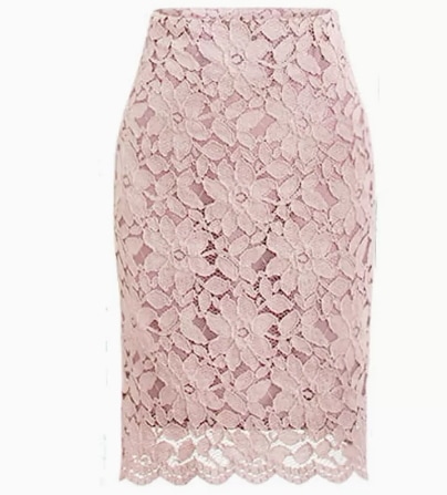 花柄レースタイトスカート ボトム スカート 細見 膝丈 キュート ガーリー かわいい 大人可愛い きれいめ シンプル カジュアル 上品 おしゃれ お洒落 レトロ 大人女子 こなれ感 ラフ ラブリー