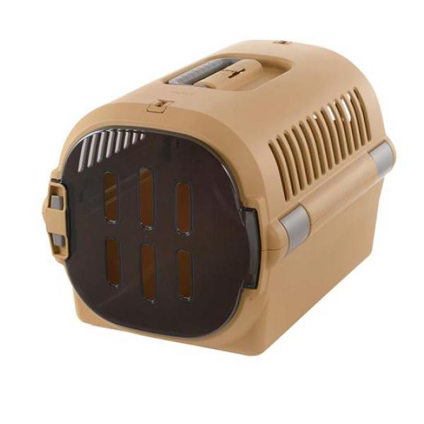 リッチェル キャンピングキャリーファイン(シングルドア) M 犬猫用 1組入 (ブラウン)