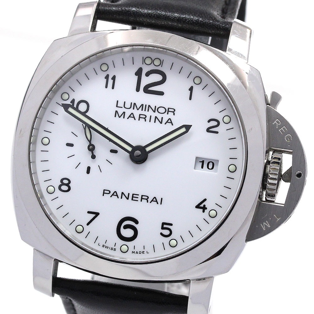 パネライ PANERAI PAM00499 ルミノール1950 3DAYS アッチャイオ デイト 自動巻き メンズ _849743【中古】