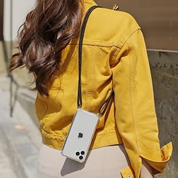 韓国で大人気 ネックストラップ ケース iPhone 8/SE2 12/11/XR Galaxy