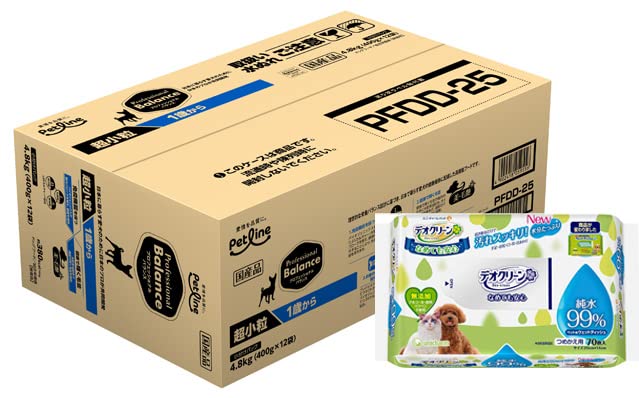 プロフェッショナルバランス超小粒１歳から成犬用 4.8kg【犬想いオリジナルデオクリーンセット】【正規品】