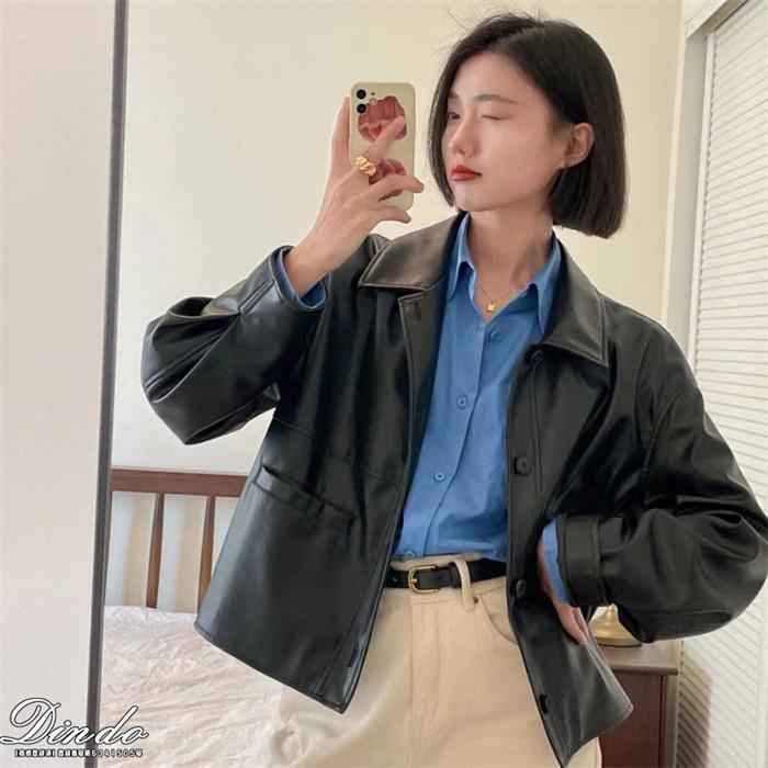 ジャケット レディース 本革 ラム革 羊革 ライダース 革ジャケット アウター 春 秋 冬