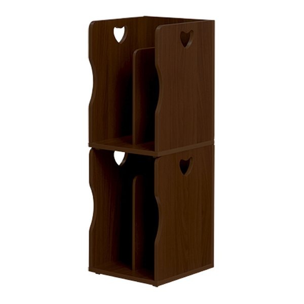 ブックスタンド ライトブラウン 2個組 幅24.5×奥行25.5×高さ35cm 1台 MM-6805LBRS2