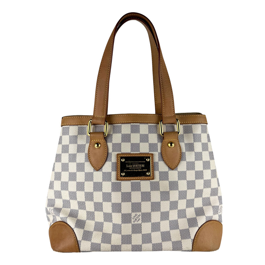 ルイ ヴィトン LOUIS VUITTON ハンドバッグ ダミエ アズール ハムステッドPM ダミエアズールキャンバス アイボリー レディース N51207 z9965