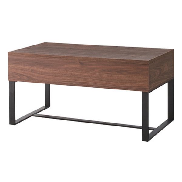 2WAYテーブル ウォールナット 幅90×奥行き50/74.5×高さ46/61cm SO-851WAL