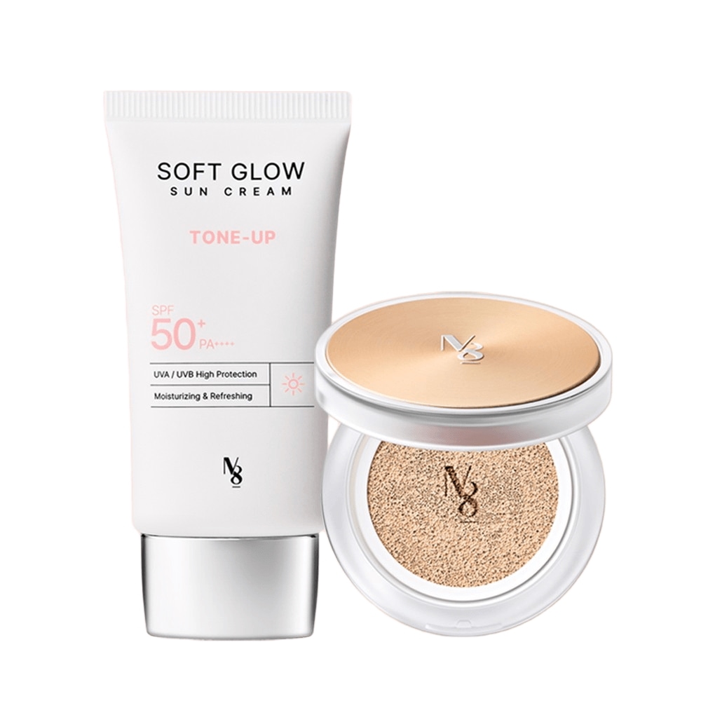 [ネイバー単独構成] ナンバーエイト 2点セット(トーンアップ 日焼け止め/ カバー クッション)