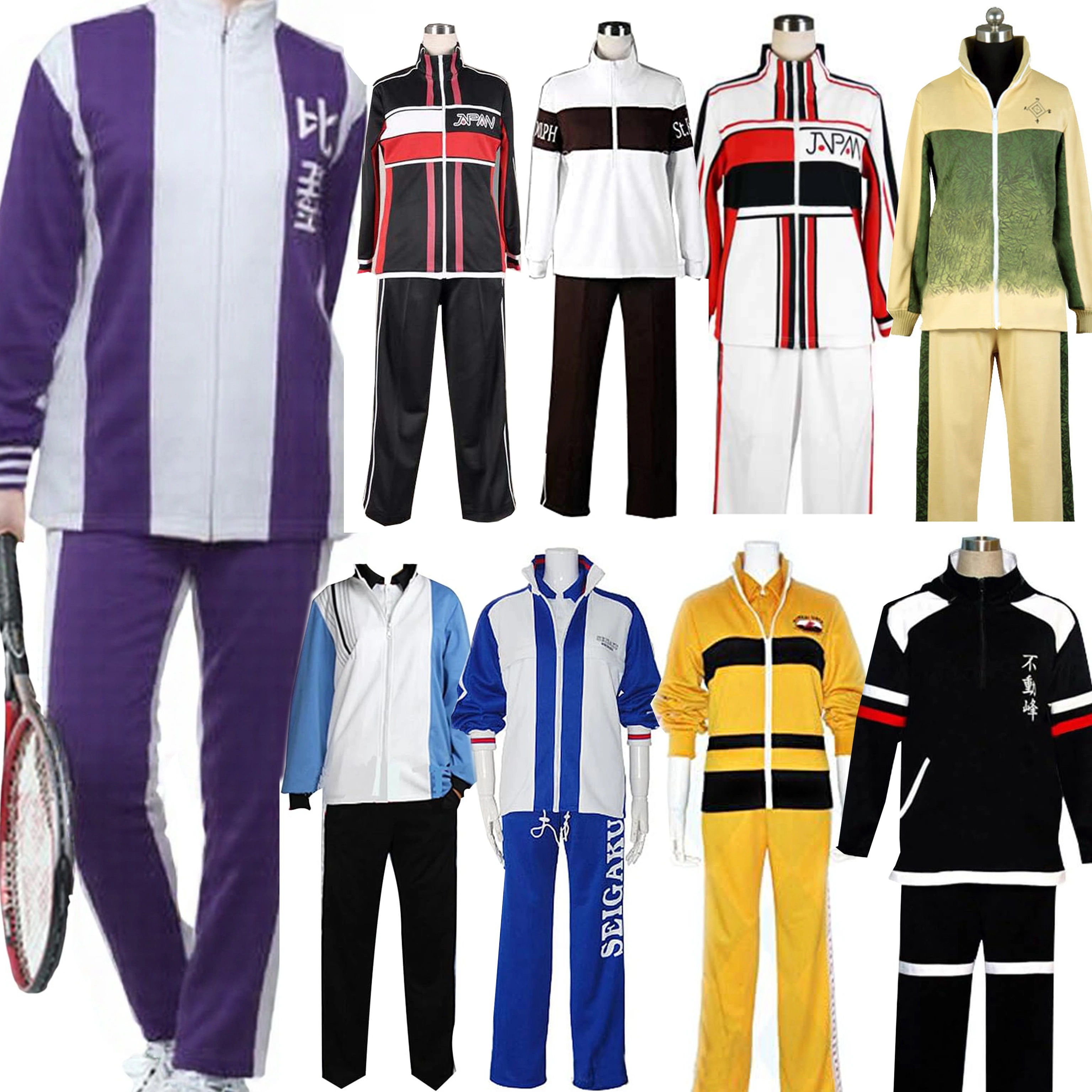 テニスの王子様 コスプレ衣装 セット ジャージ U-17 氷帝 不動峰 四天宝寺 立海大 青学 比嘉 聖ルドルフ 氷帝学園ジャージ コスプレ 衣装 セットアップ ハロウィン 撮影 コスプレ 学園祭