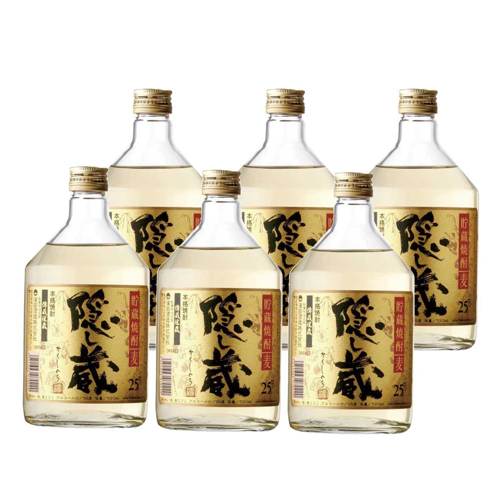 【送料無料】濱田酒造 隠し蔵 麦 25度 720ml6本【北海道東北四国九州沖縄県は必ず送料がかかります】
