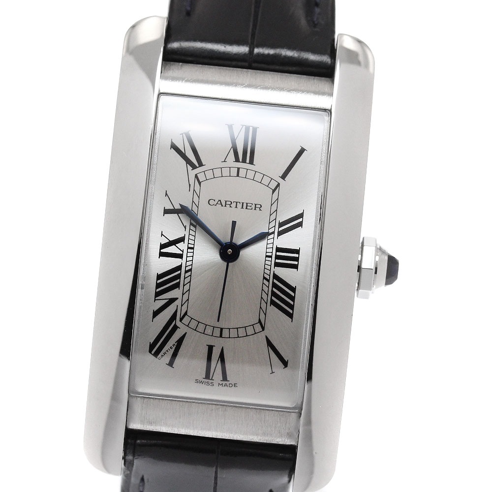 カルティエ CARTIER WSTA0044 タンクアメリカンMM 自動巻き ボーイズ 保証書付き_957902【中古】