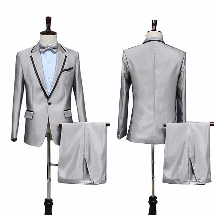 メンズ ステージ衣装 スーツセット ジャケット パンツ 蝶ネクタイ付き 無地 舞台衣装 スーツジャケット 発表会 文化祭 歌手 合唱 団体服 演出服 コンサート ダンス衣装 イベント 結婚式 宴会 礼