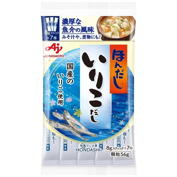 ほんだし いりこだし スティック 8g7本 20 メーカー直送