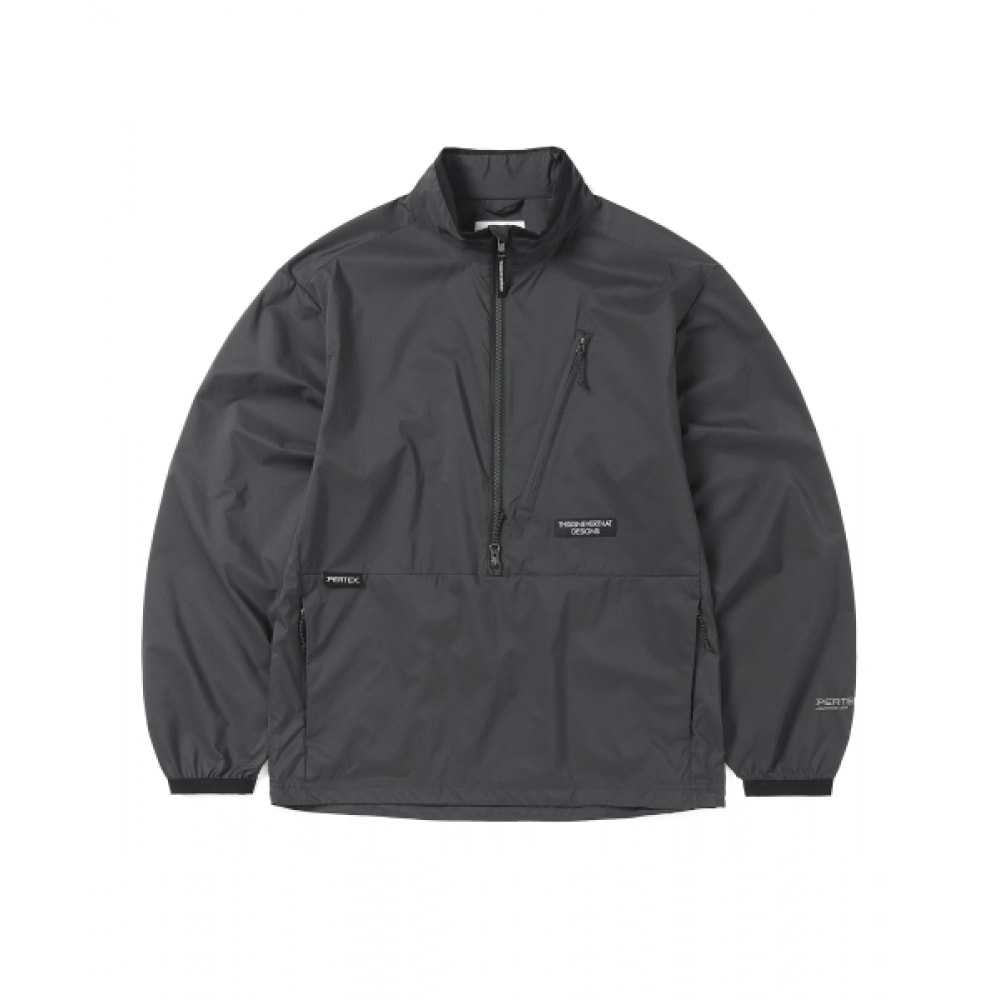 ディス・イズ・ネヴァー・ザット PERTEX QA ハーフジッププルオーバーブラック