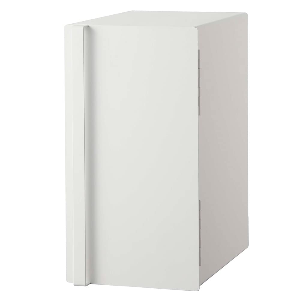 山崎実業(Yamazaki) 【 完成品 】 ブレッドケース スリム ホワイト 約W22XD34.5XH41cm (クッション含む) タワー tower 省スペース カウンター上収納 パンケース 56