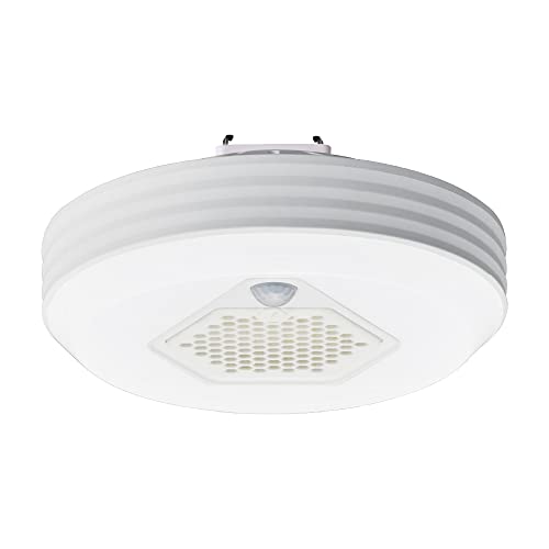 ドウシシャ オゾン発生器搭載 小型ライト 引掛モデル 人感センサー付き 60W 昼白色 ルミナスLED