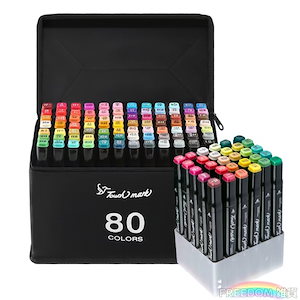 Ohuhu オフフ マーカーペン 筆タイプ 164色セット 折りたたみ