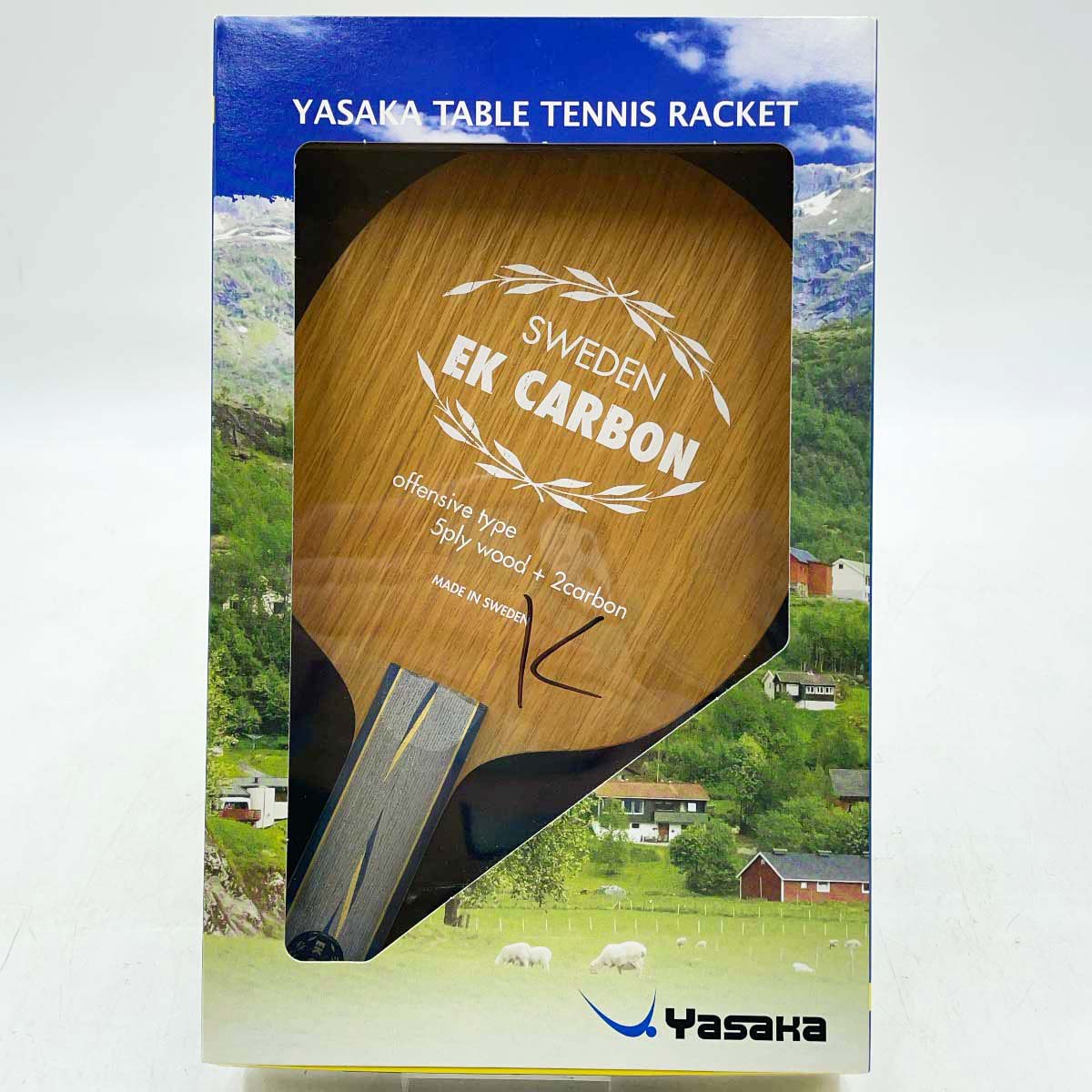 【中古】ヤサカ スウェーデン EK カーボン ST 卓球ラケット YR-121 Yasaka シェークハンド
