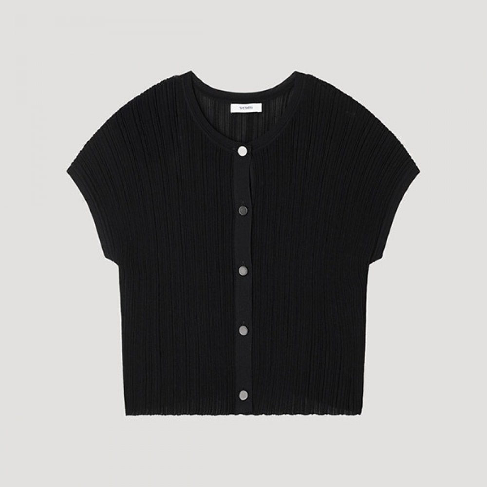 [シールズミス] リブ付きキャップスリーブニット_SSKPOP22120