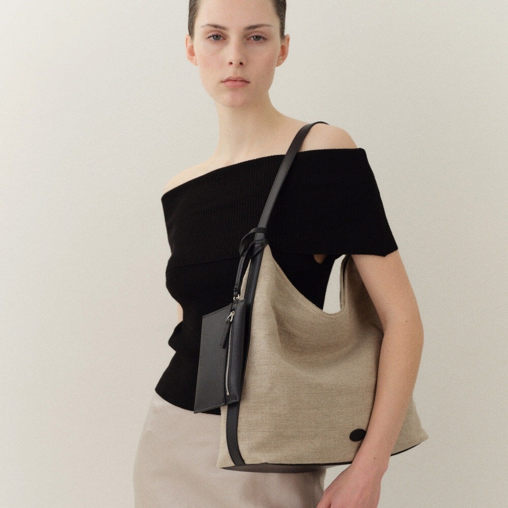 ローソウルパルピーホーボーバッグジュートブラック