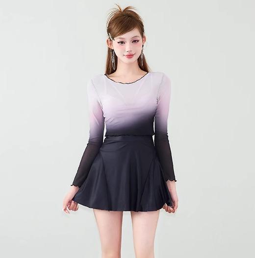 ワンピース 水着 レディース お腹カバー プール 温泉 海水浴 夏 サマー カジュアル 長袖 スカート 魅惑的 水泳