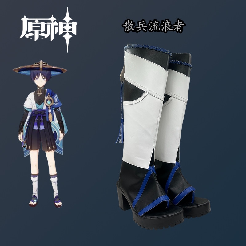 原神 ワンダラー 靴 シューズ ブーツ ジュニア コミコン パフォーマンス シューズ ファッション
