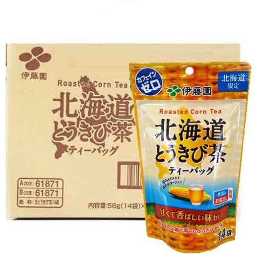 とうもろこし茶 伊藤園 とうきび茶 ティーバック 北海道限定 北海道 とうきび茶 1パック (14袋入) ×10個入 1箱 カフェインゼロ 水だしお湯出し両用 5,445円