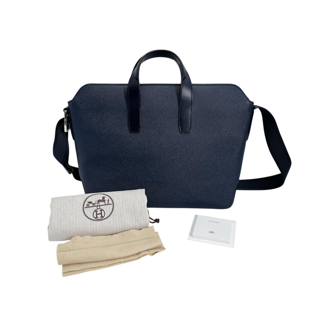 ポルトドキュメントシティニュース ヴォーエプソン ビジネスバッグ ネイビー