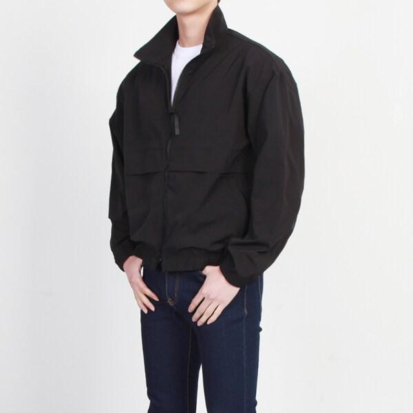 男性用季節の変わり目ウィンドブレーカージャンパーWSJM272切り替えジップアップジャンパー
