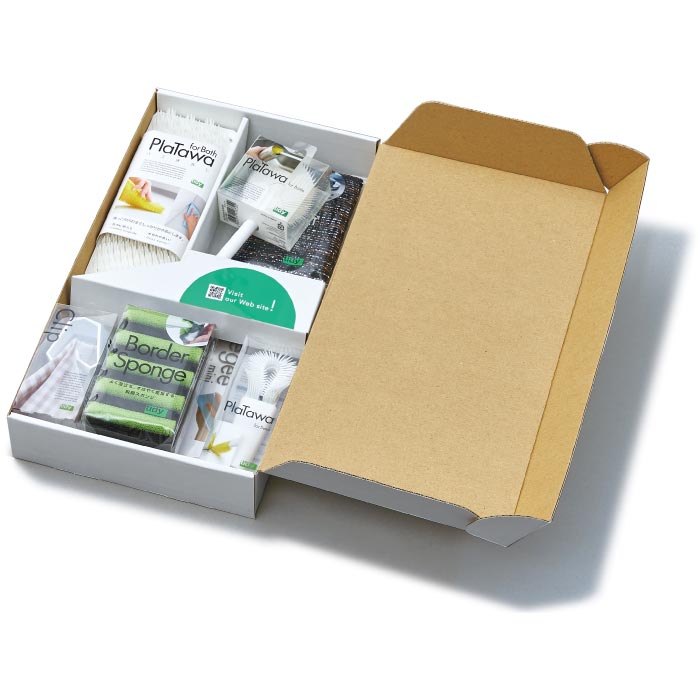 清掃用品 ギフトボックス 8点セット tidy タイディーアップボックス 掃除用品 便利 プラスチックたわし スポンジ マイクロファイバークロス 水回り 洗面台 日本製 隙間掃除 ピカピカ