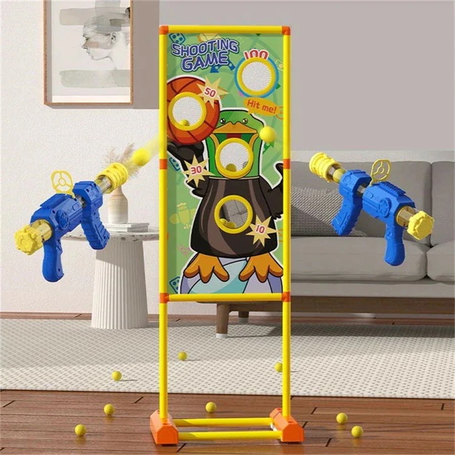 【タイムセール】おもちゃ銃 おもちゃ ターゲット付き 射撃ゲーム シューティング 室内遊び 屋外 男の子 プレゼント 誕生日