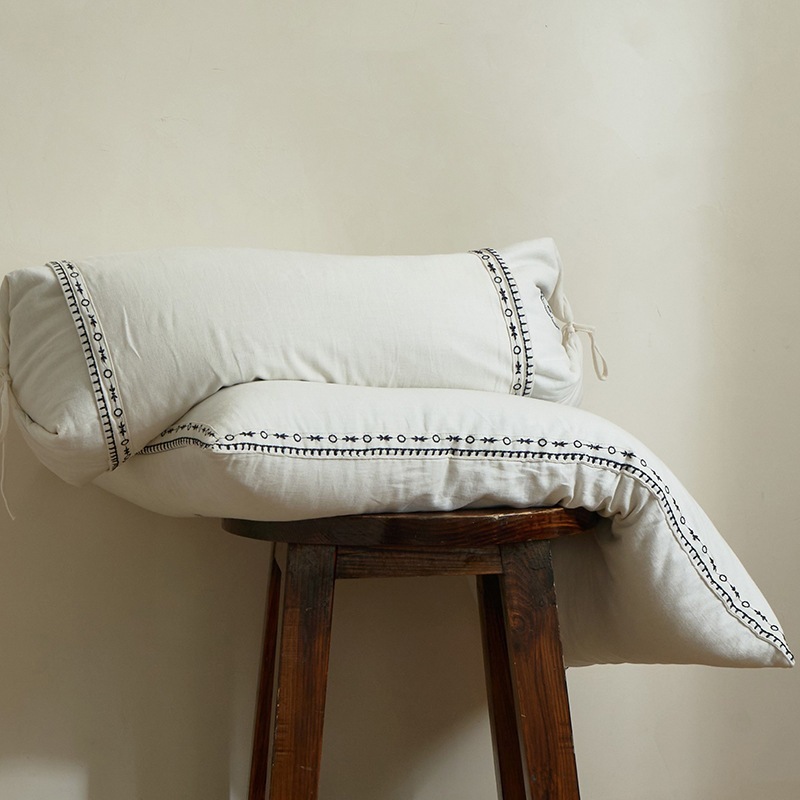 日本の素朴な綿ンソバピロー10％亜麻 + 90％コットン枕4シーズンのソバ枕シングルおよびダブルネック保護枕1 4,858円