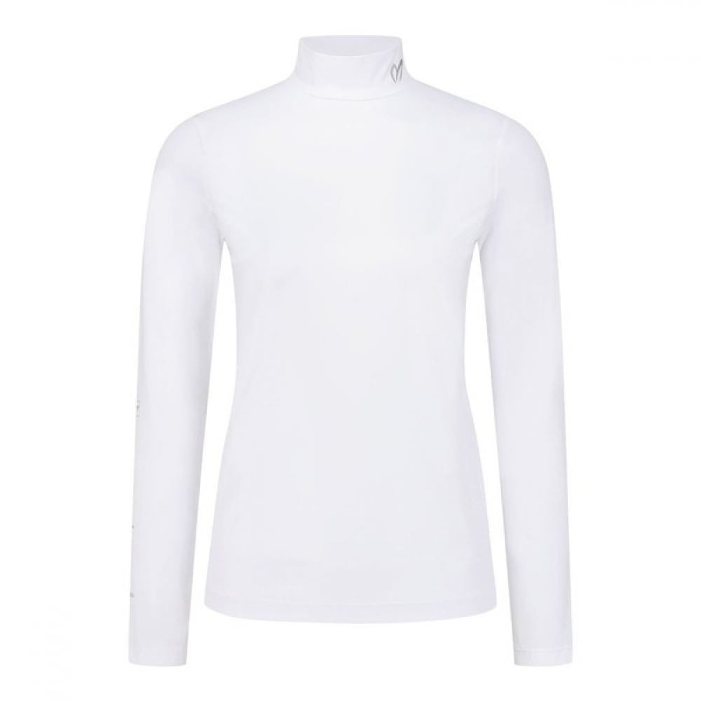 [マスターバニー] 女性用クールメッシュブロックモックネック長袖Tシャツ