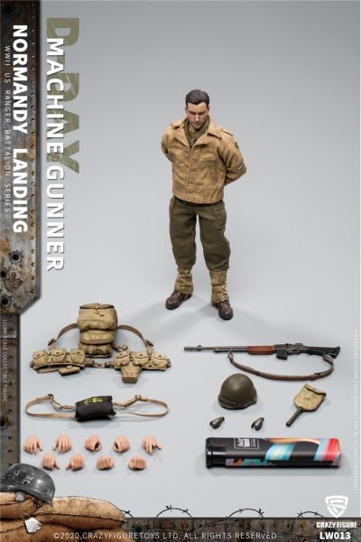 Crazy Figure MACHINE GUNNER NORMANDY LANDING 1/12 アクションフィギュア LW013