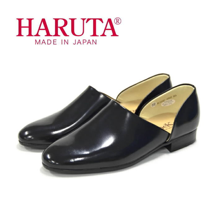 ハルタ スポックシューズ HARUTA 850 メンズ スポックシューズ 日本製 ドクターシューズ 本革 レザー カジュアル ブラック