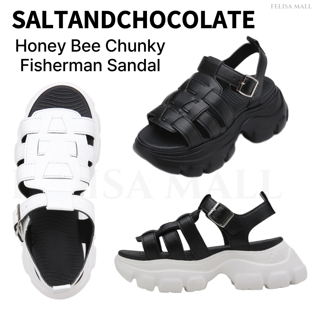 [SALT&CHOCOLATE] 厚底サンダル Honey Bee Chunky Fisherman Sandal 韓国人気